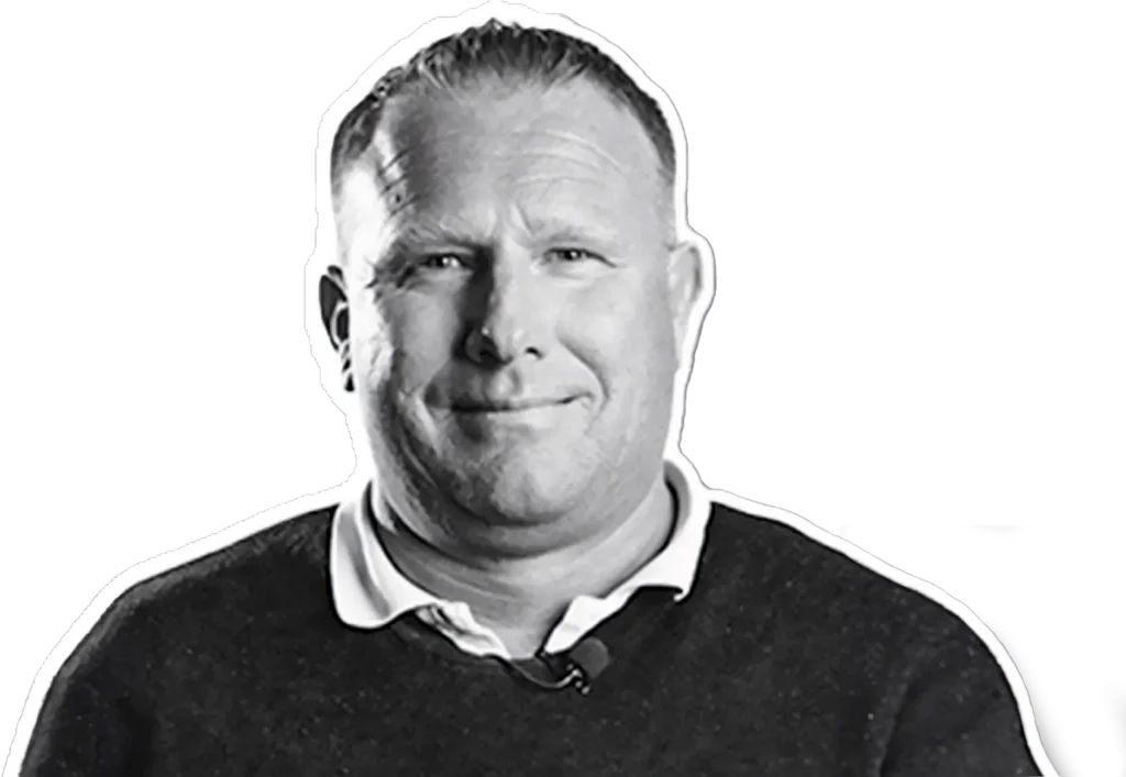 Claus larsen i sort hvid