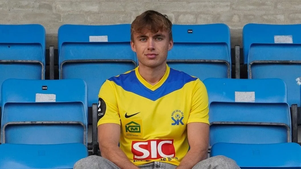 Gustav Callø i Skive trøjen. Foto: Skive IK