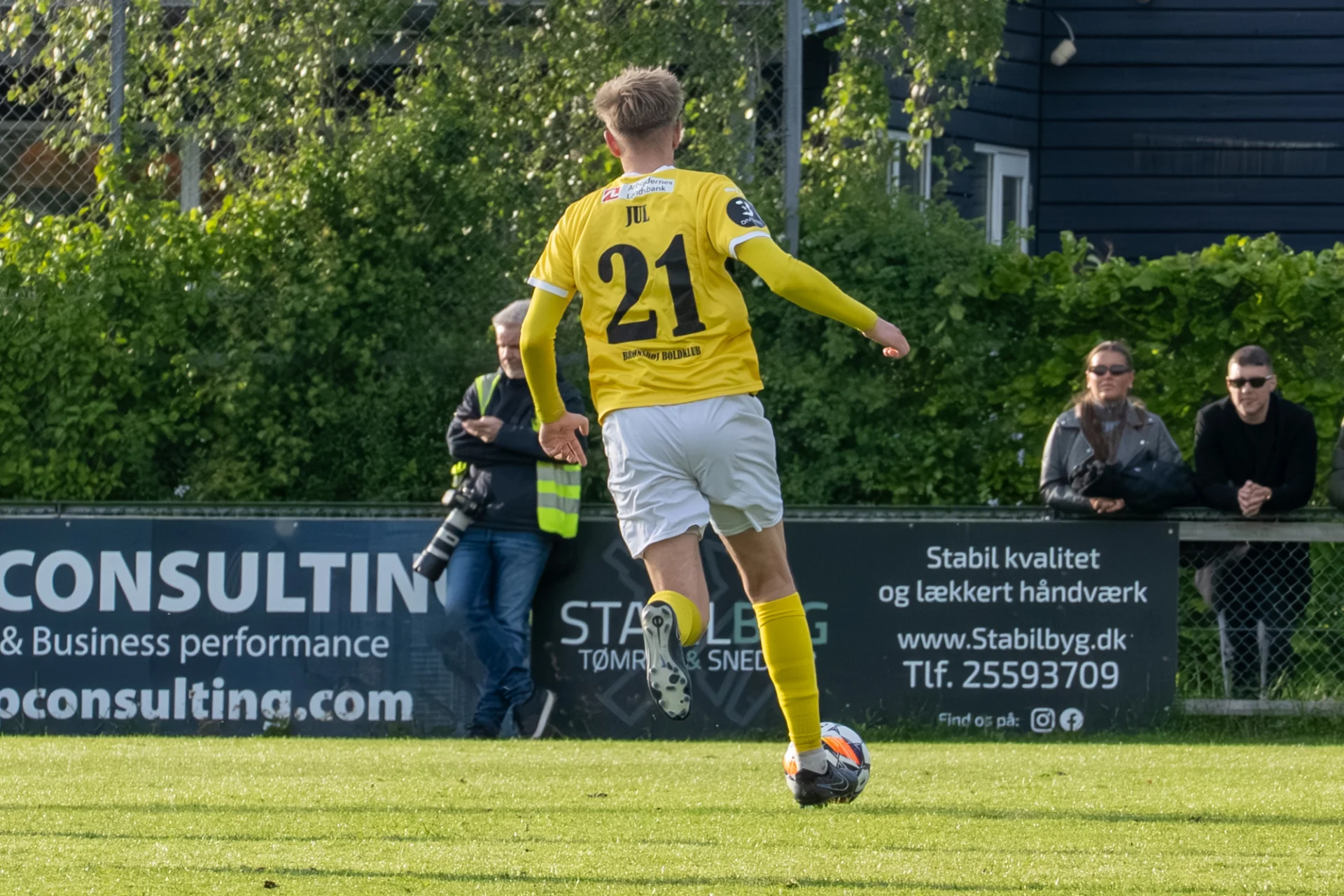 Mads Jul Jørgensen i Brønshøj BK trøje. Foto: Jakob Termansen