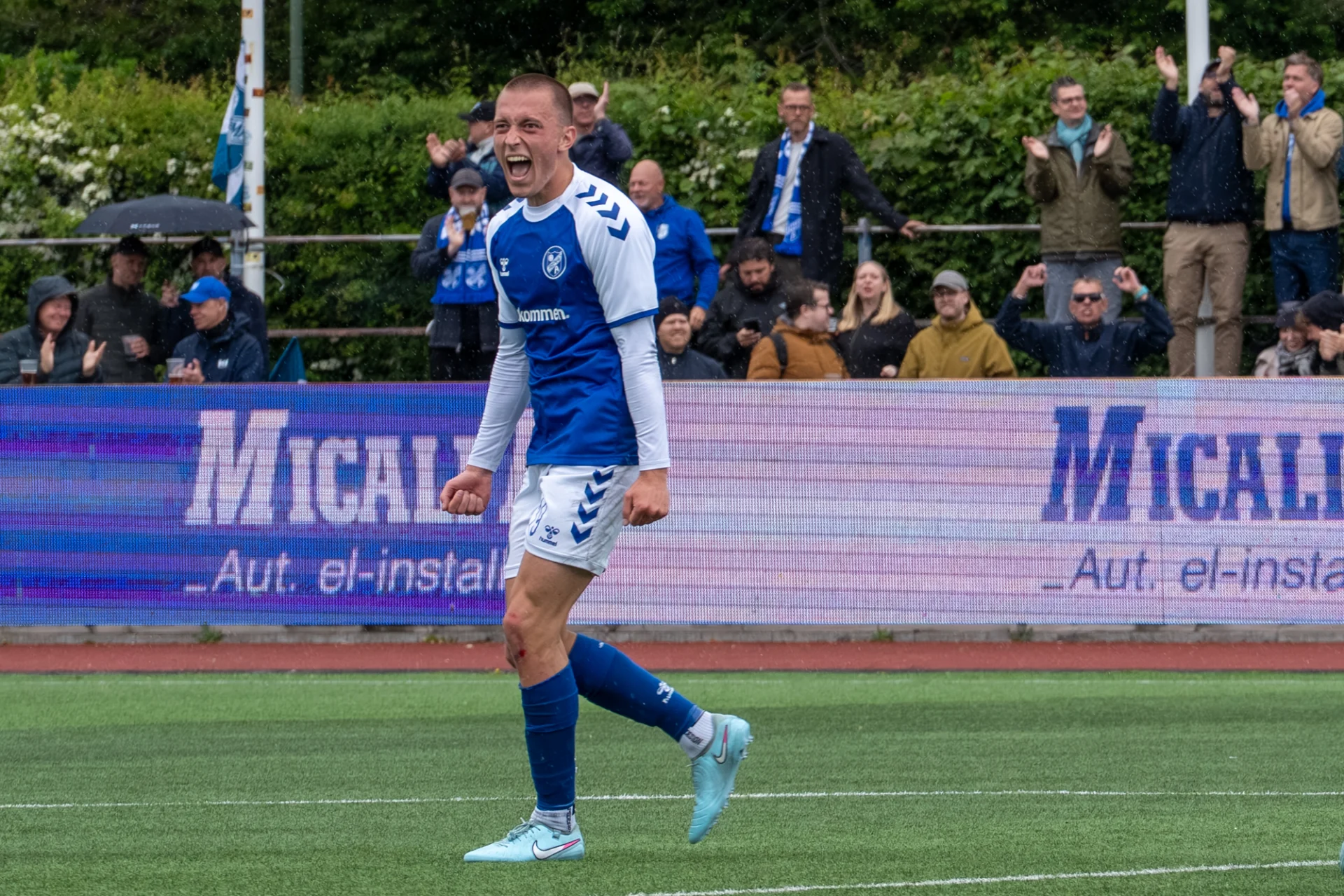 Mikka Heller i Fremad Amager trøjen. Foto: Jakob Termansen