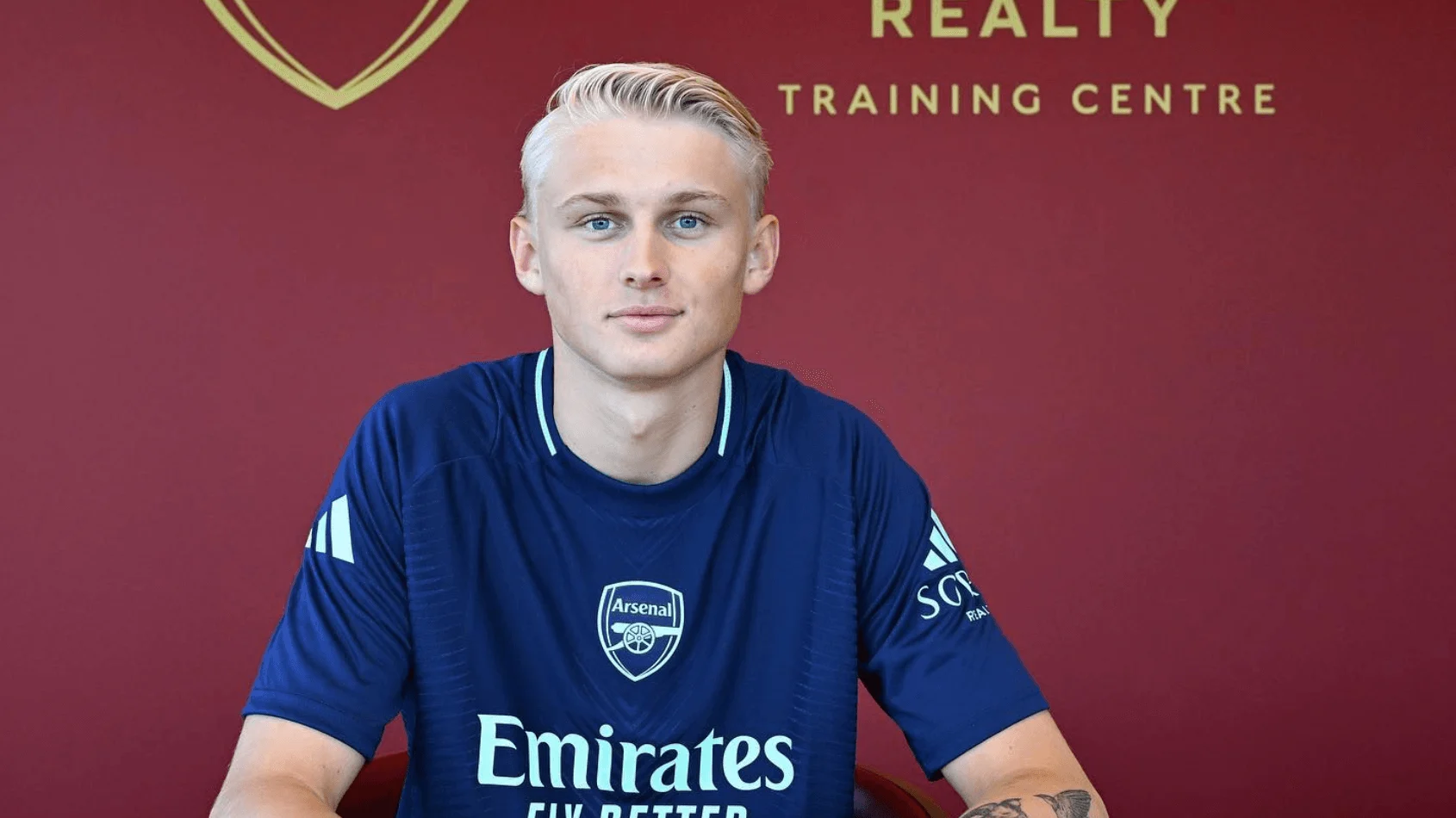 Lucas Martin Nygaard i Arsenal trøjen. Foto: Arsenal F.C.